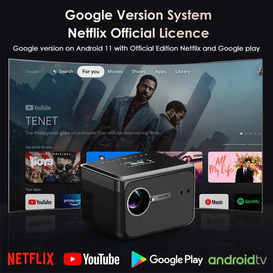 Android 11 4K Home Theater Projector with 5G WiFi & Dolby Sound - DSARD
