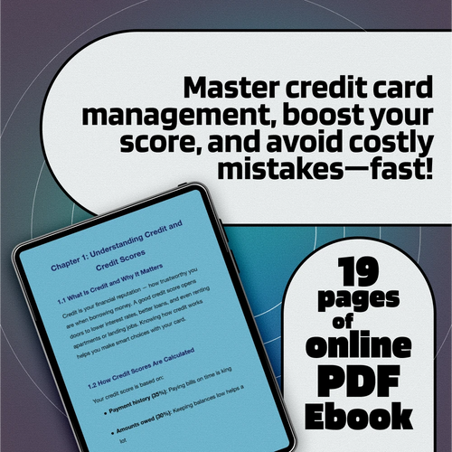 How to Manage Your Card and Build Strong Credit – Credit Card Guide eBook – Learn How to Manage a Credit Card to Build Credit