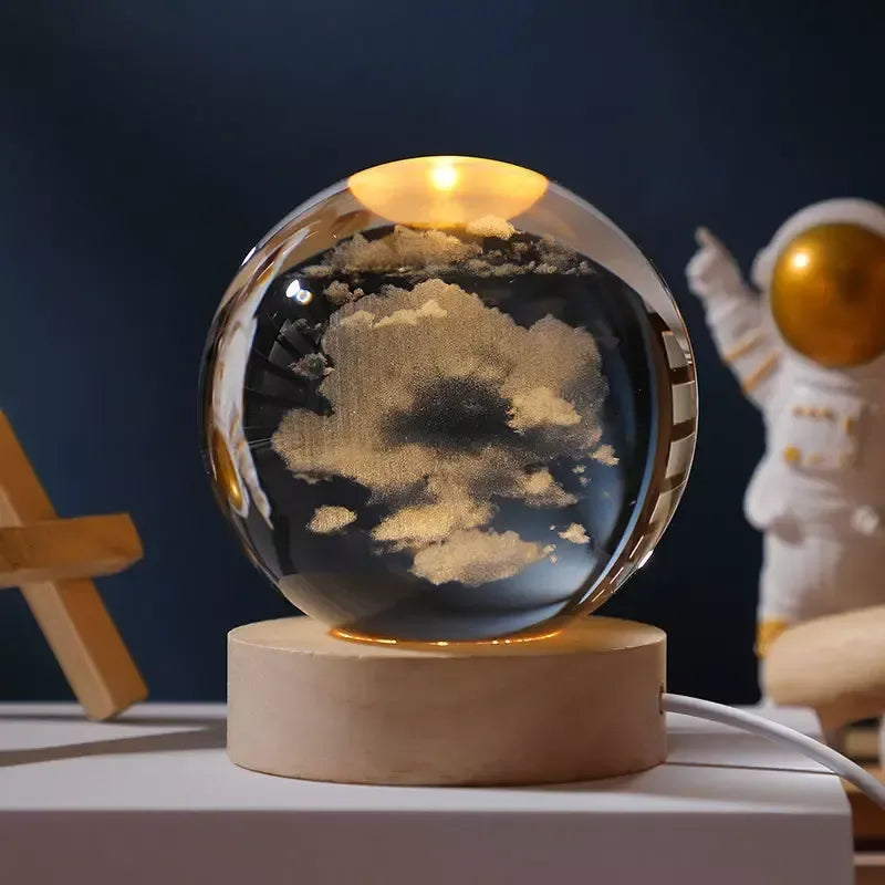 Colorful Galaxy Astronaut Crystal Ball Ornament - DSARD
