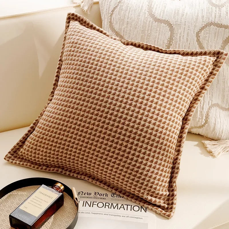 Cream Tassel Throw Pillow Cover 12×20/18×18 Inch – Boho Decorative Cushion - DSARD