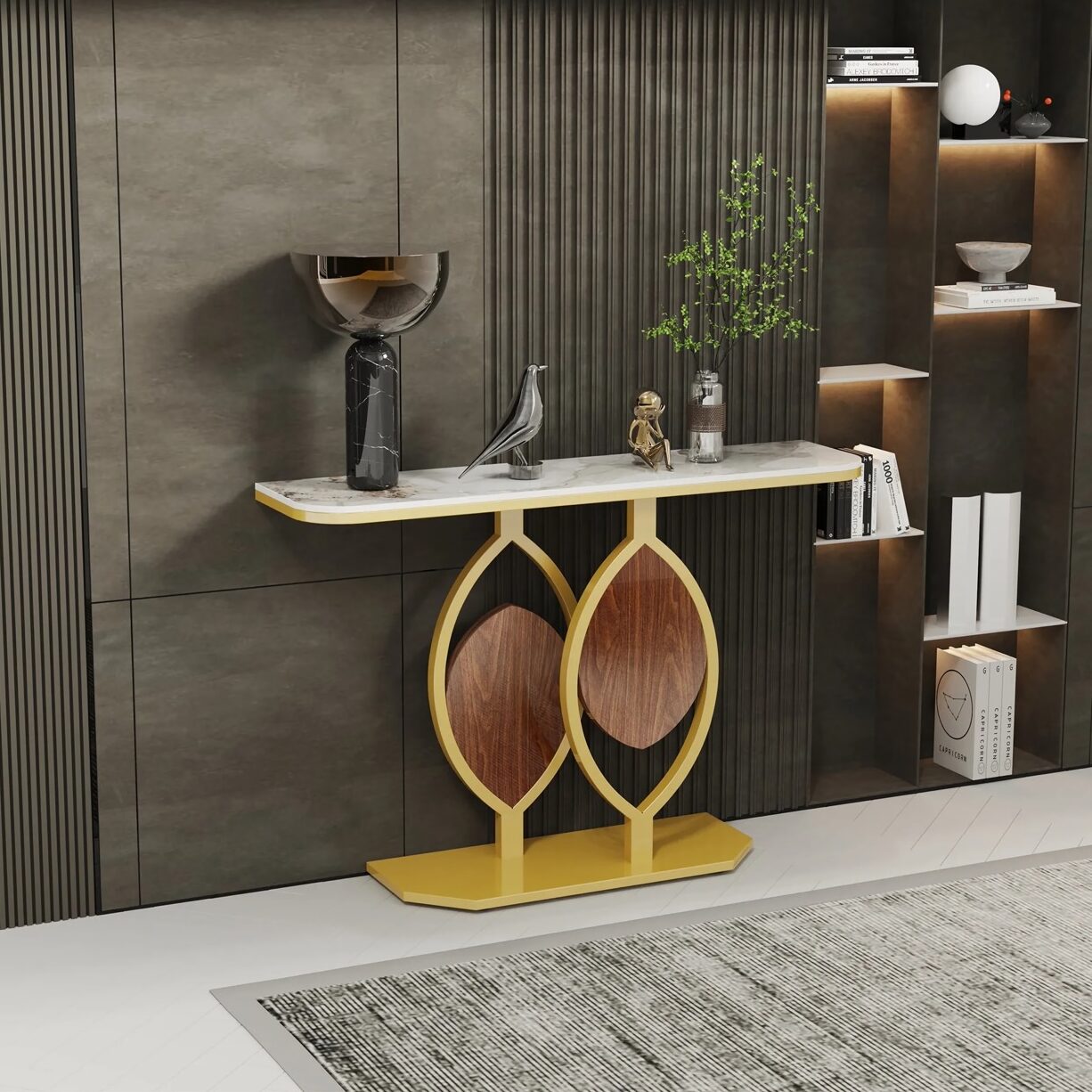 Modern Gold Console Table - DSARD
