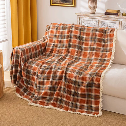 Autumn Retro Anti-Slip Sofa Cover – Warm Thanksgiving Throw