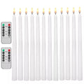 Realistic Flickering Flameless Taper Candles with Timer & Remote Control