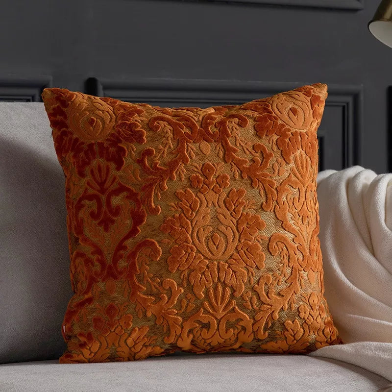 Luxury Embroidered Cushion Cover 18x18in