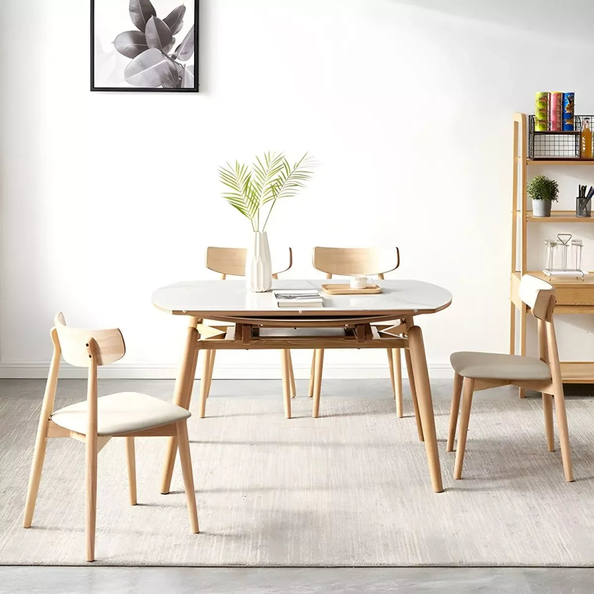 Expandable Nordic Dining Table for 6 – Modern Minimalist Home Furniture - DSARD - DSARD