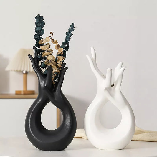 Modern Ceramic Vase for Dried Flowers