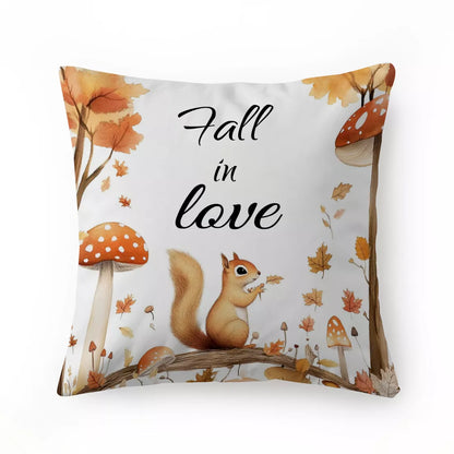 Autumn Pumpkin Throw Pillow Cover – Cozy Fall Home Décor Cushion Case