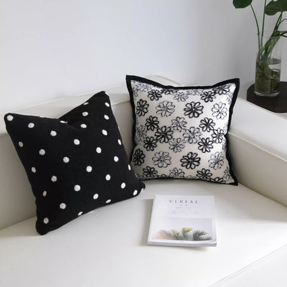 Modern Round Dot Throw Pillow Covers | 18×18 Inch