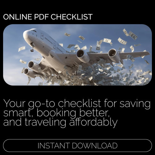 Your Ultimate Travel Savings Checklist: Cut Costs, Live Large – Printable Budget Planner, Travel Savings Guide, How to Cut Travel Costs Checklist, Digital Download for Smart Travelers