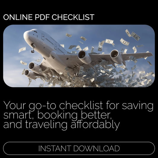 Your Ultimate Travel Savings Checklist: Cut Costs, Live Large – Printable Budget Planner, Travel Savings Guide, How to Cut Travel Costs Checklist, Digital Download for Smart Travelers