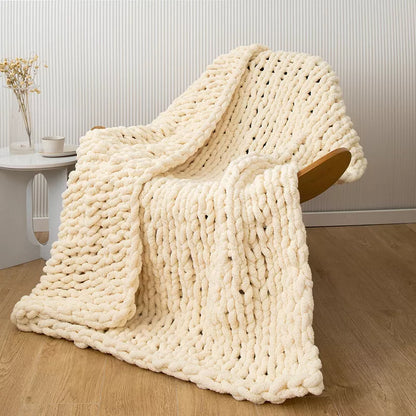 Soft Knit Throw Blanket for Home, Travel & Couch