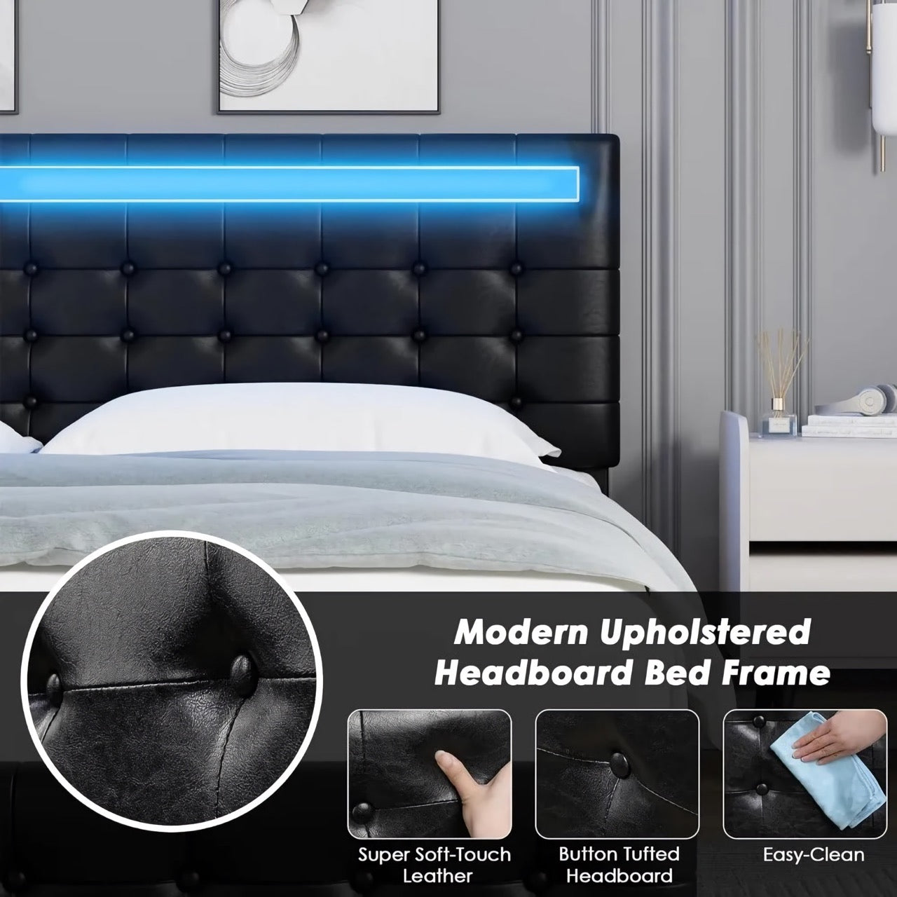 Bed with LED Lights - DSARD