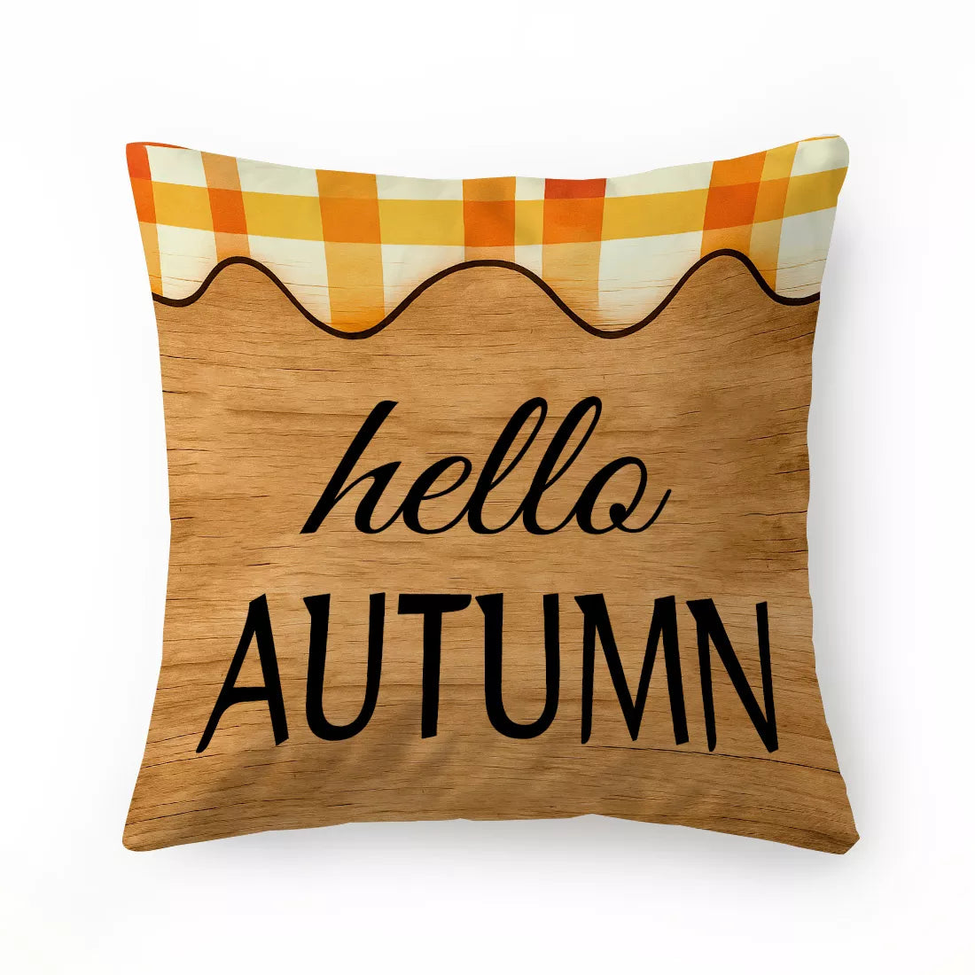 Autumn Pumpkin Scarecrow Cushion Cover