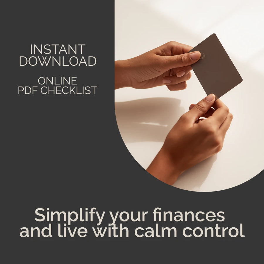 Minimalist Money Habits Mastery Checklist | Digital Download for Simplifying Finances | Build Calm, Clarity, and Control with Minimalist Money Habits