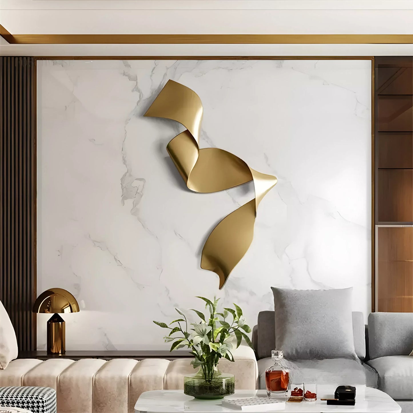 Italian Minimalist Metal Wall Hanging Pendant Light for Living Room Decoration