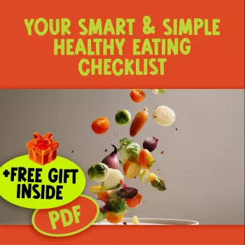 Your Smart & Simple Healthy Eating Checklist | Printable Guide for How to Eat Healthy to Lose Weight | Digital Download for Wellness Goals