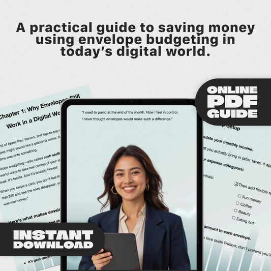 Cash Stuffing for Real Life: How Envelopes Can Finally Save Your Budget | Digital Guide to Using Envelopes to Save Money | Budgeting PDF Download