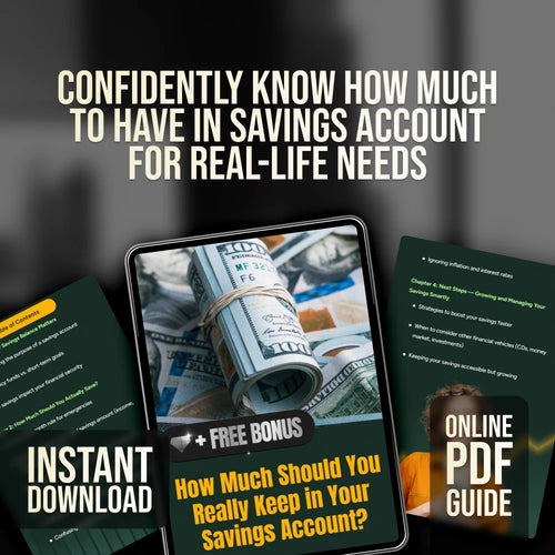 How Much Should You Really Keep in Your Savings Account | Personal Finance Guide | How Much to Have in Savings Account eBook | Instant Download