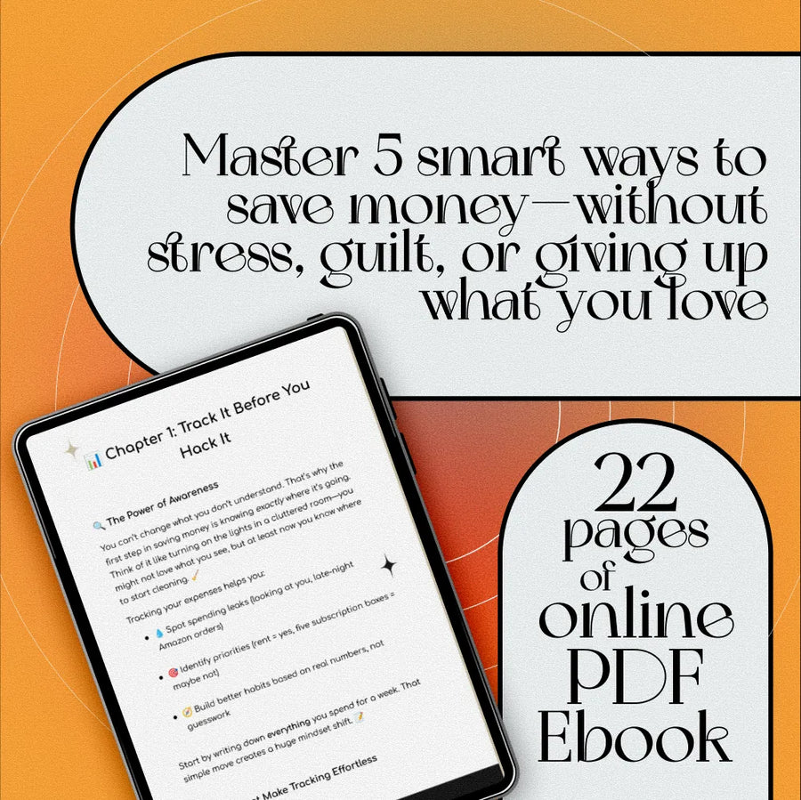 Money Magic: 5 Smart Ways to Save Without Feeling Deprived | Digital Download eBook | 5 Tips on How to Save Money | Budgeting, Mindful Spending & More