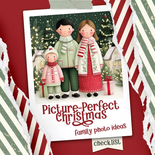 Picture-Perfect Christmas: Family Photo Ideas Checklist | Christmas Family Photo Ideas Printable Checklist for Holiday Photos | Festive Photography Guide - DSARD