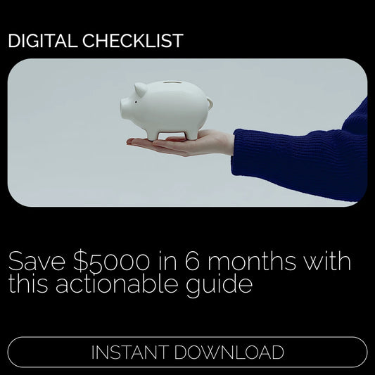 The $5000 in 6 Months Action Checklist: A Step-by-Step Guide to Achieving Your Savings Goal