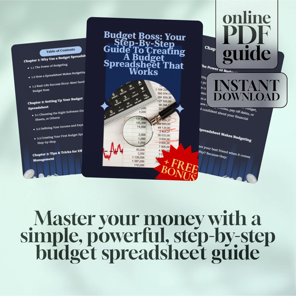 Budget Boss: Your Step-by-Step Guide to Creating a Budget Spreadsheet That Works | How to Set Up a Budget Spreadsheet | Digital Budgeting Guide