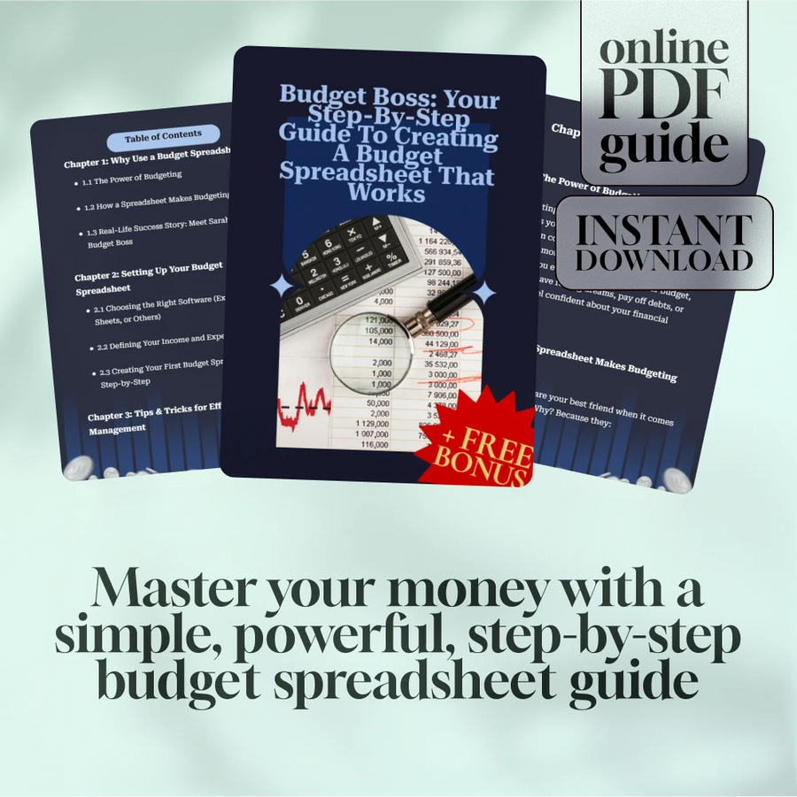 Budget Boss: Your Step-by-Step Guide to Creating a Budget Spreadsheet That Works | How to Set Up a Budget Spreadsheet | Digital Budgeting Guide