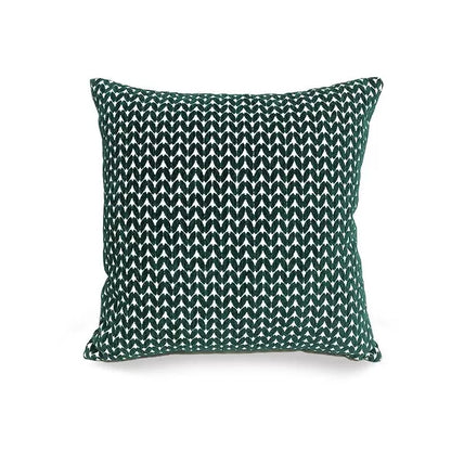 Green Abstract Striped Throw Pillow Cover 18×18 Inch – Modern Home Decor