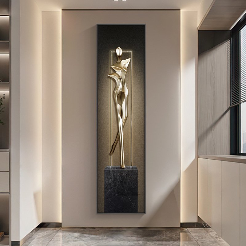 Modern LED Wall Light with Abstract Art for Living Room & Kitchen Décor