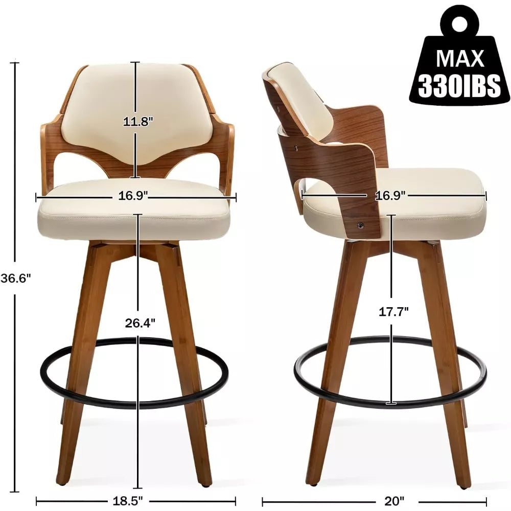 Swivel Counter Height Bar Stools Set of 2 - DSARD