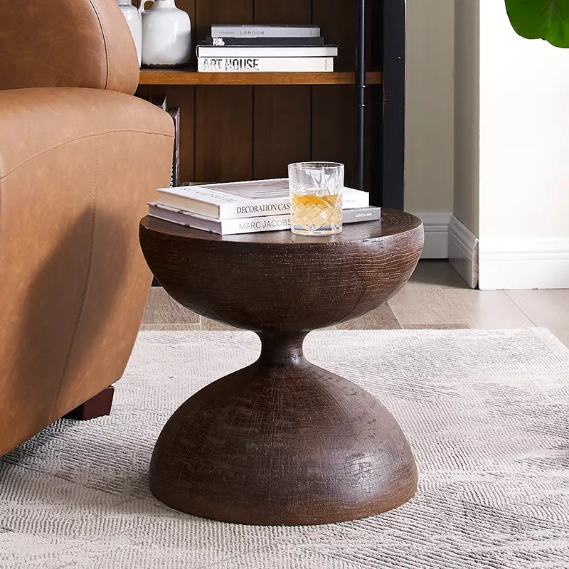 DSARD Wabi-Sabi Style Vintage Hourglass Side Table