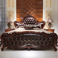 Luxury Aesthetic Wood Master Bed Frame for Queen and King Size Beds - DSARD