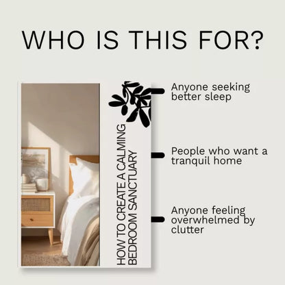 How to Create a Calming Bedroom Sanctuary – eBook Guide to Relaxing Bedroom Design, Decluttering Tips, Soothing Color Palettes, Lighting & Aromatherapy Ideas for a Peaceful Sleep Space