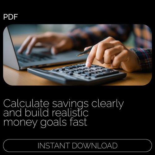 The Ultimate How Much Can I Save Calculator Guide | Smart Budgeting eBook, Savings Planner, Financial Goal Tracker & Money Planning Workbook