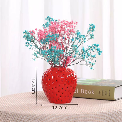 Creative Strawberry Resin Vase