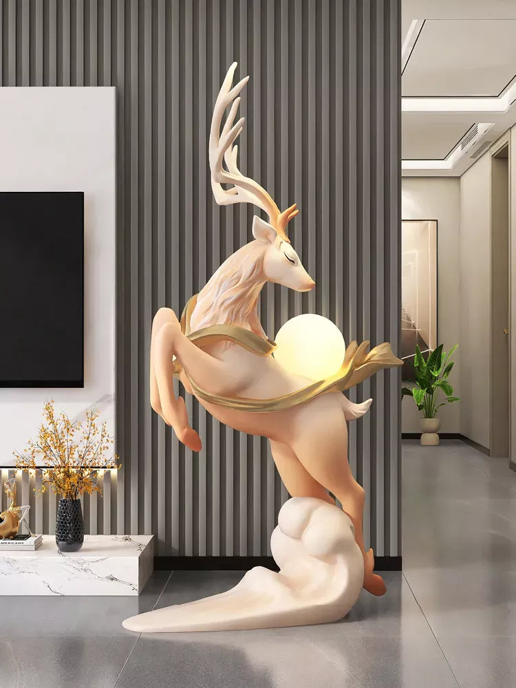 Nordic Elk Floor Lamp