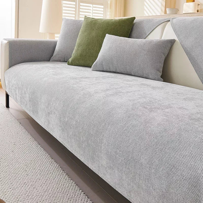 Waterproof Chenille Sofa Cushion Cover – Non-Slip, Anti-Scratch, Universal Fit