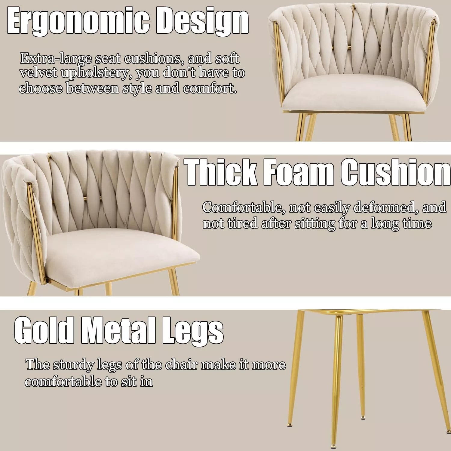 Modern Velvet Dining Chairs Set of 4 - DSARD