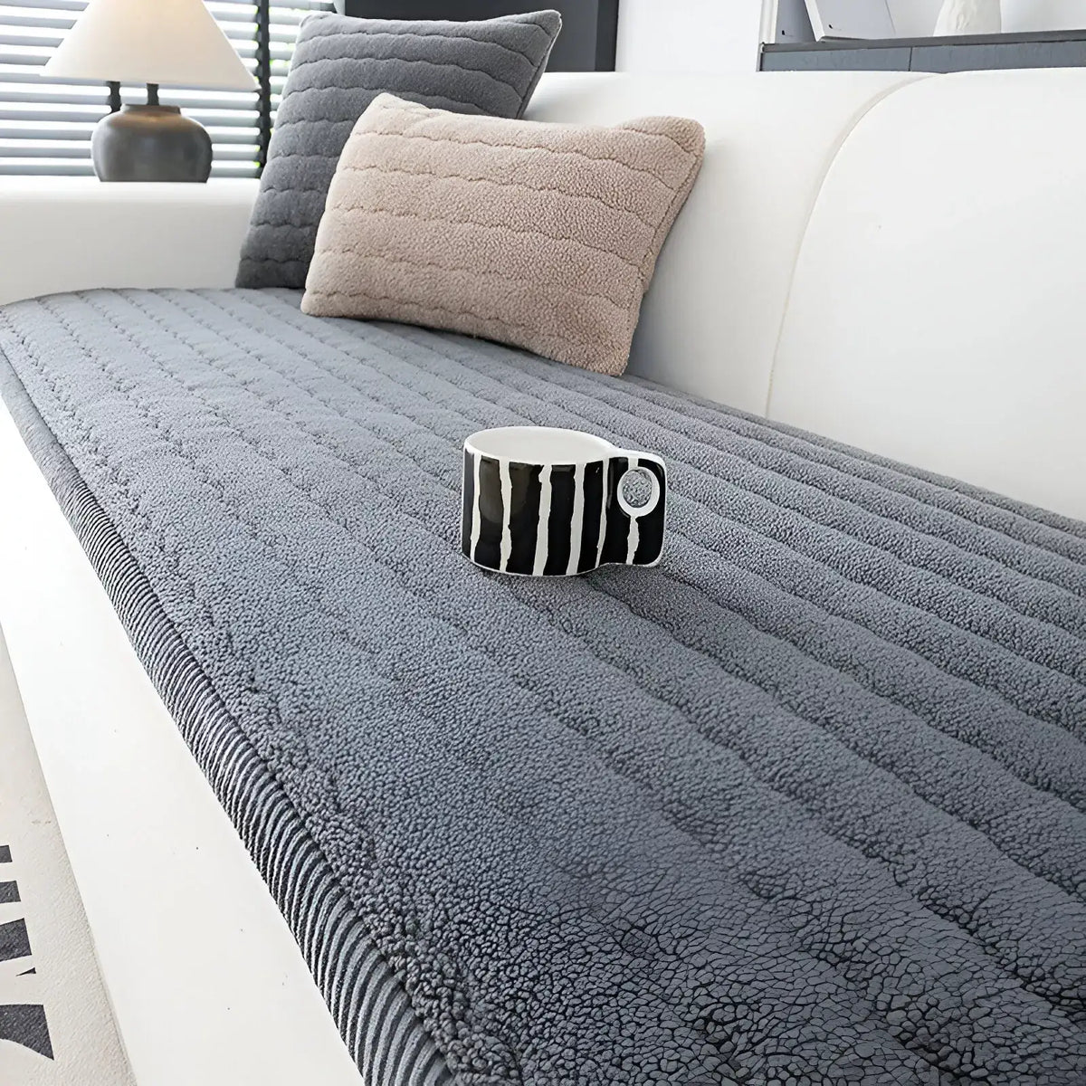 Thick Winter Sofa Cover – Warm, Anti-Slip & Dirt-Resistant Couch Protector