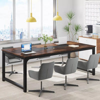 Modern Executive Desk with 70.8″ Extra Wide Surface for Office or Home Workspace - DSARD