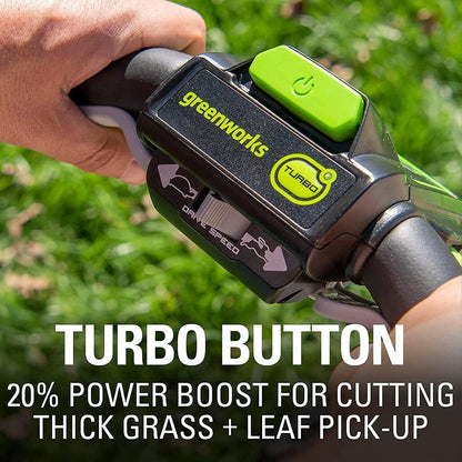 DSARD Efficient & Eco-Friendly Cordless Lawn Mower with LED Headlights, Dual Batteries & Rapid Charger