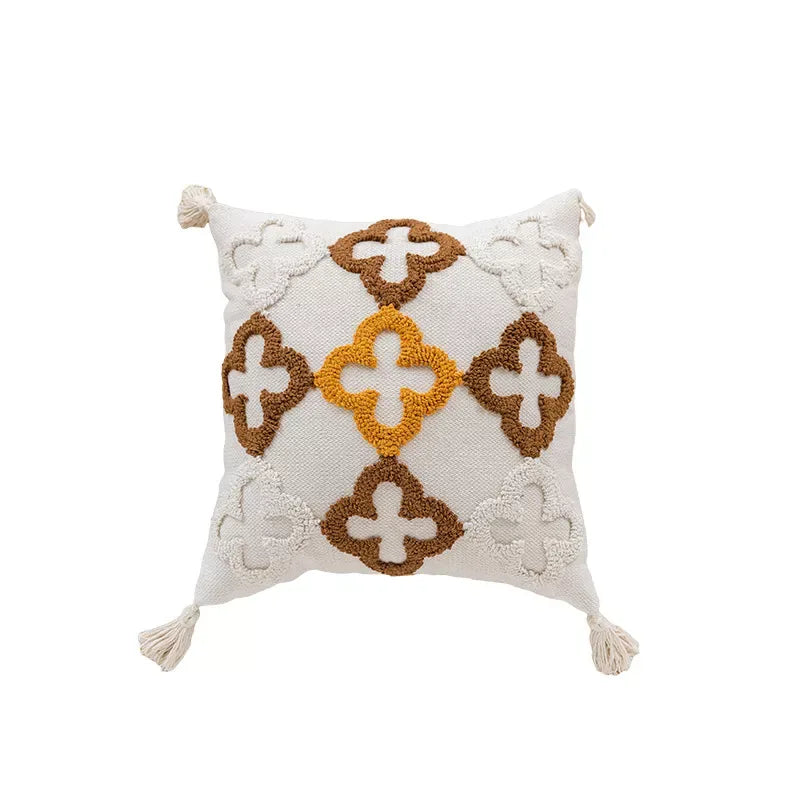Bohemian Style Jacquard Embroidery Cushion Cover – Decorative Throw Pillow for Home - DSARD