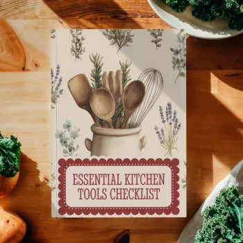 Essential Kitchen Tools Checklist | Printable Essential Kitchen Tools List | Digital Download for Home Cooks & Beginners