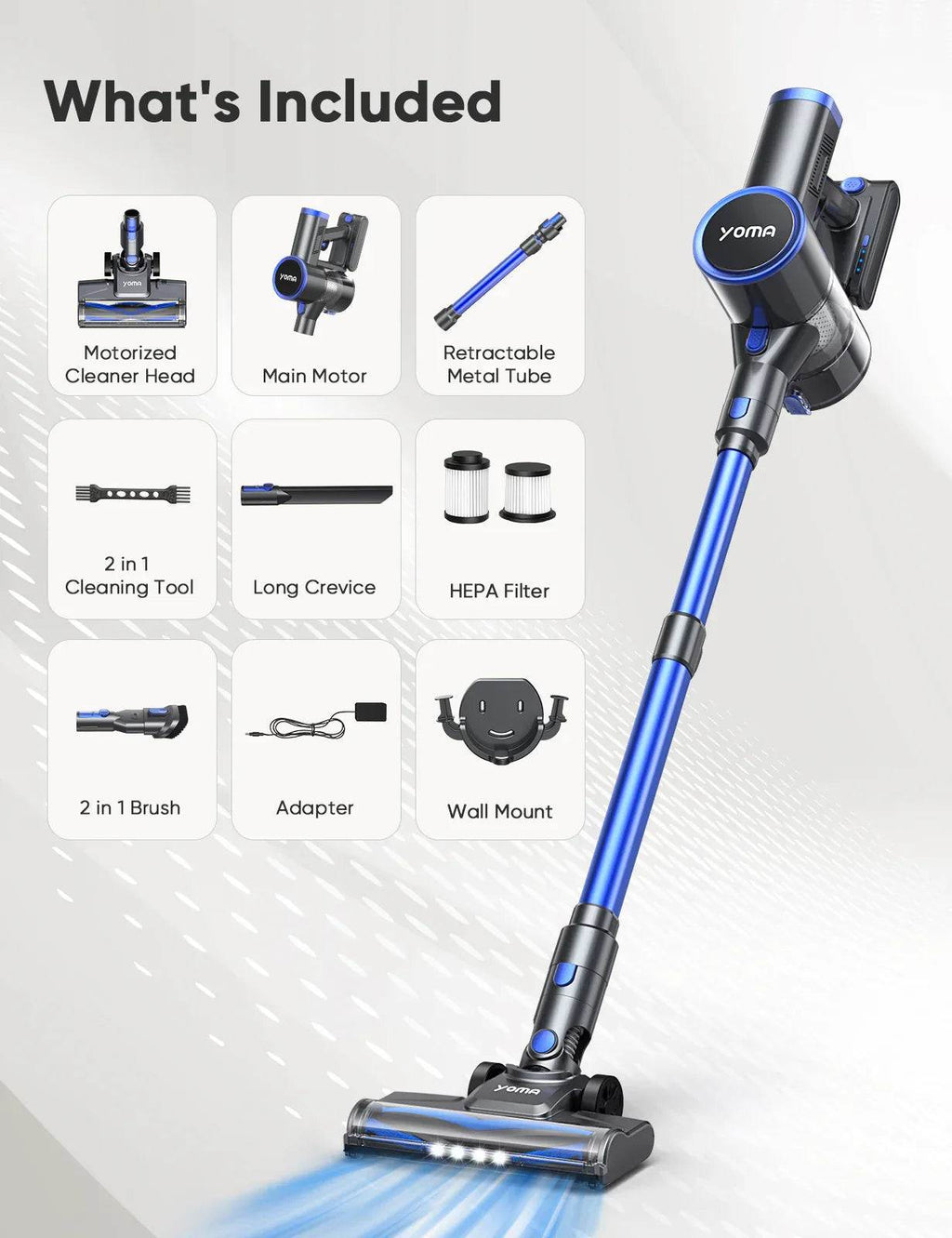 6-in-1 Cordless Stick Vacuum Cleaner - Powerful, Lightweight, Bagless - DSARD
