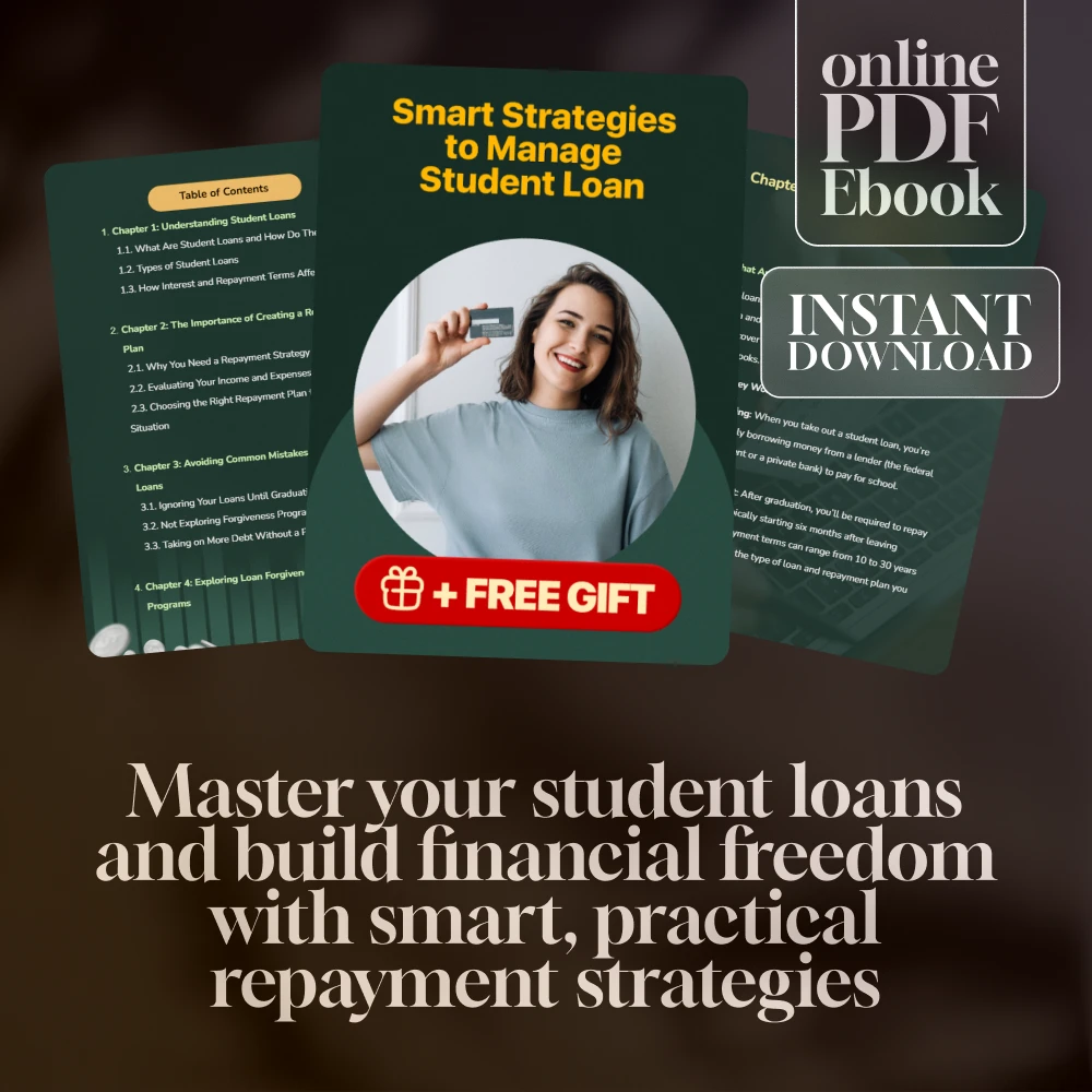 Smart Strategies to Manage Student Loan | eBook on How to Manage Your Student Loans | Digital Download Guide for Debt Repayment, Forgiveness & Financial Freedom