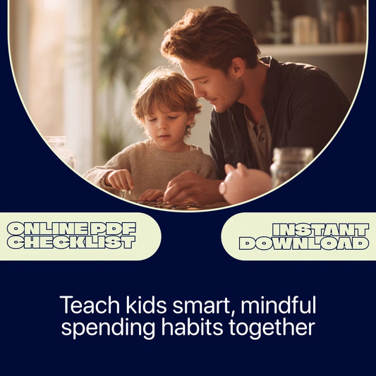Spending Habits Checklist for Kids – Kids Money Skills Printable, Allowance & Minimalist Spending Guide for Families