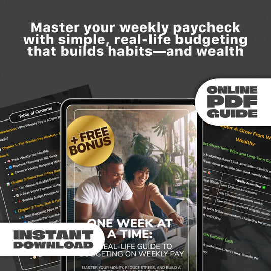 One Week at a Time: A Real-Life Guide to Budgeting on Weekly Pay | Digital Budget Planner | How to Budget on Weekly Pay eBook