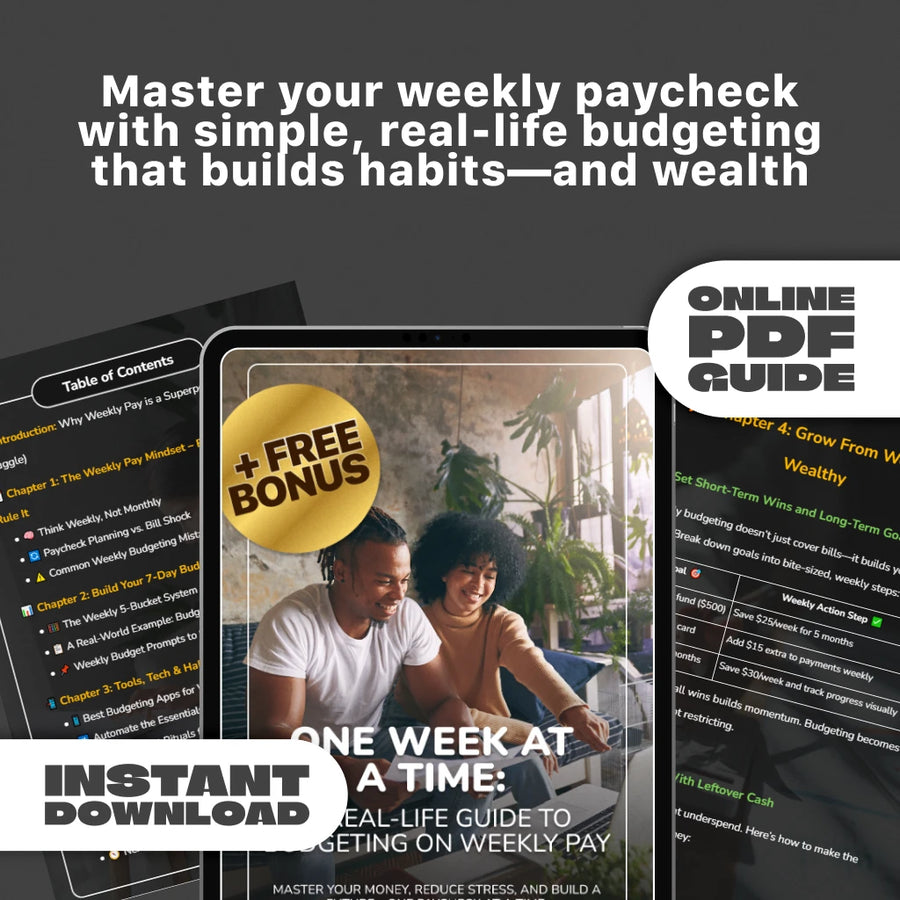 One Week at a Time: A Real-Life Guide to Budgeting on Weekly Pay | Digital Budget Planner | How to Budget on Weekly Pay eBook