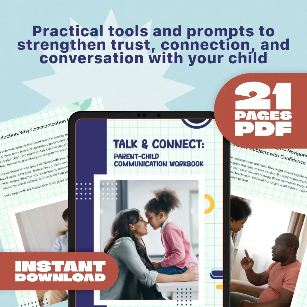Talk & Connect: Parent-Child Communication Workbook – Positive Parenting Guide for Stronger Family Bonds, Conversation Starters, and Emotional Connection