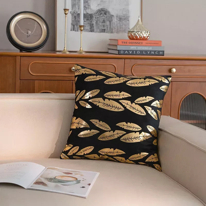 17x17in Geometric Velvet Pillow Cover - DSARD